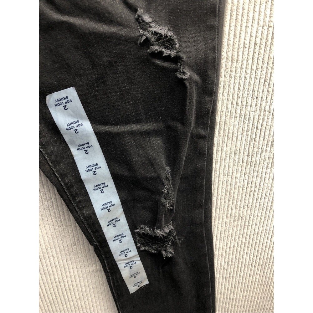 Old Navy Womens Pop Icon Skinny Jeans Size 2 Black Mid Rise NWT - Picture 9 of 16